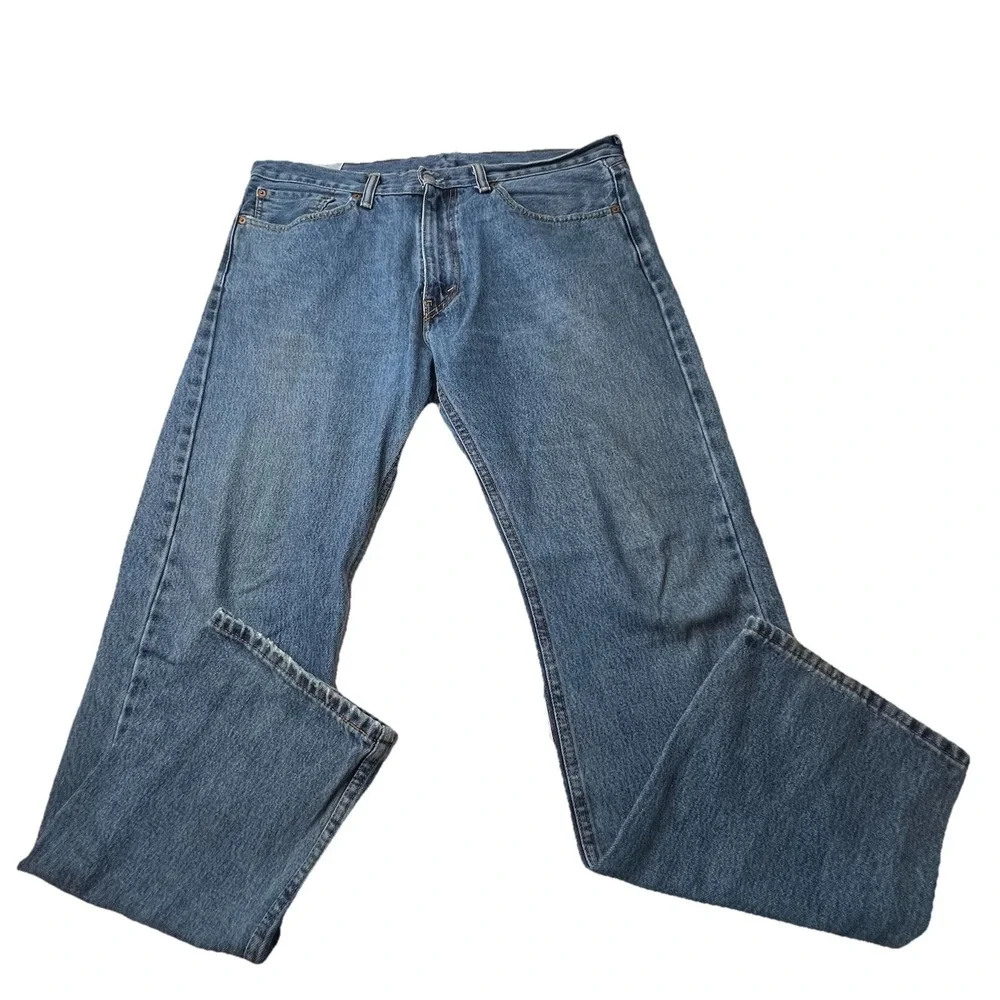 Levi's 505 Jeans Men's 36x32 Straight Leg Blue Denim Regular